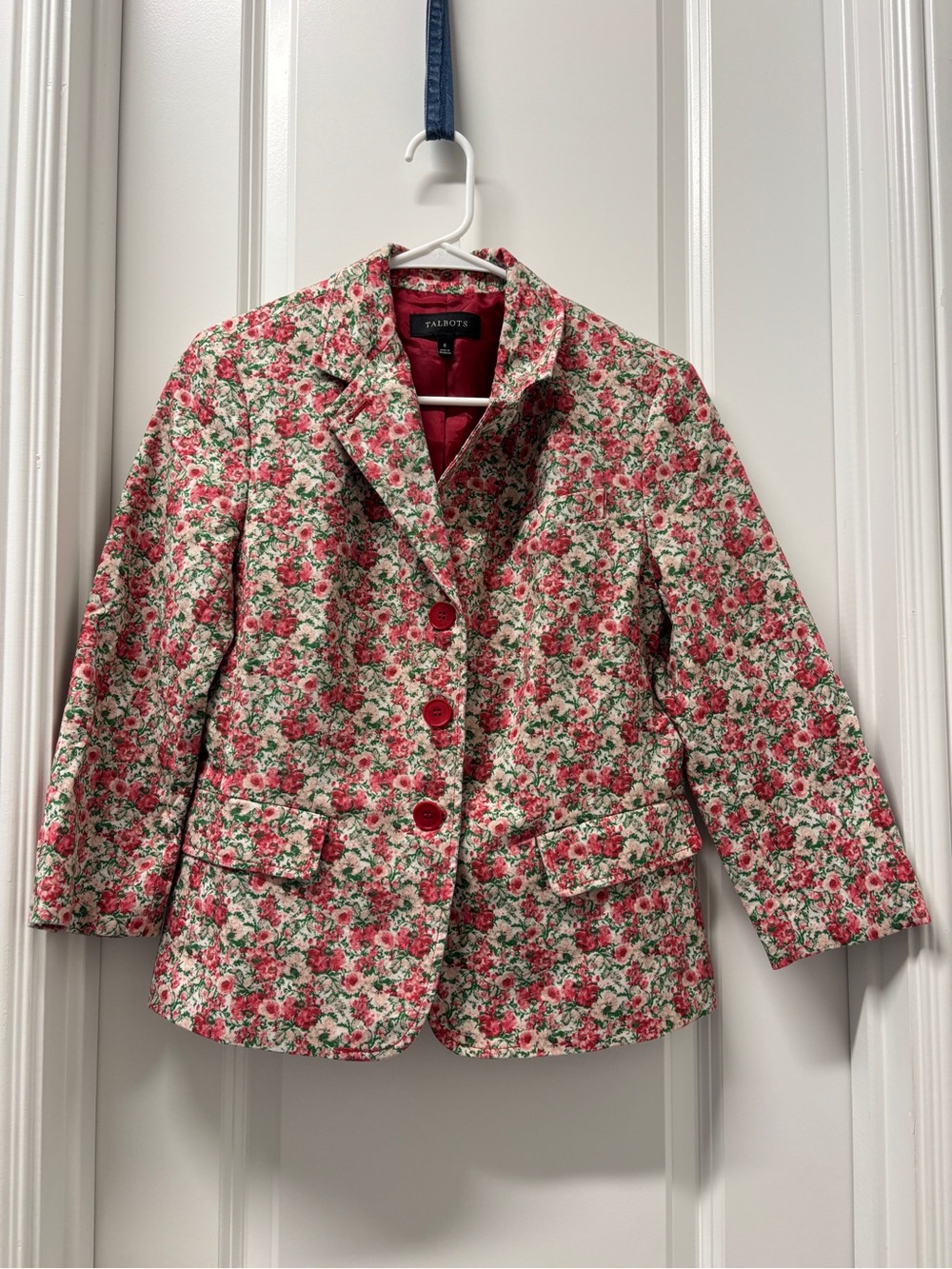 Talbots Pink Floral Blazer
